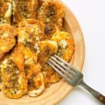 An image of a plate of Pan Fried Halloumi.