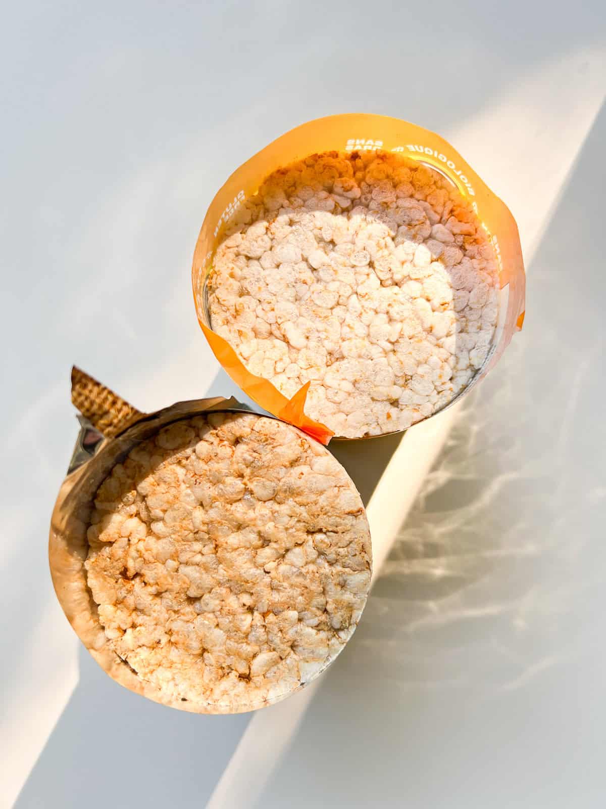 An image of two packages of rice cakes.